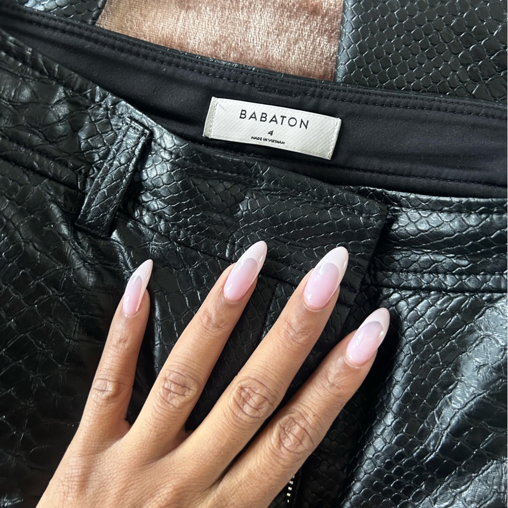 The Melina™ Pant
High-waisted Vegan Leather python pants